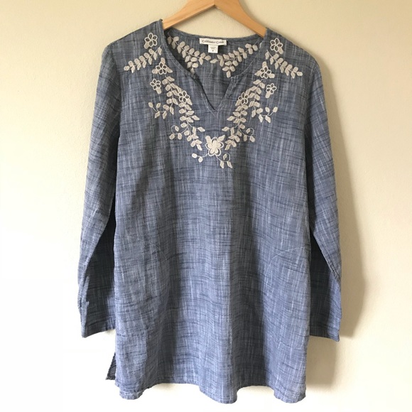 Coldwater Creek Tops - Coldwater Creek Embroidered Tunic